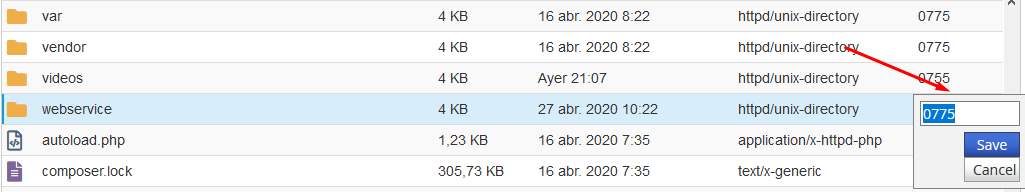 Cómo arreglar permisos desde cPanel