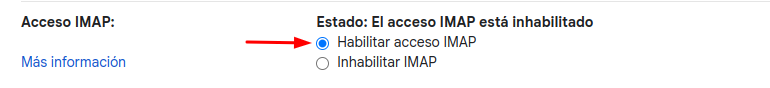 Acceso IMAP