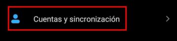 Cuentas de sincronización