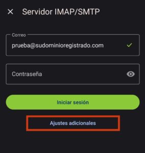 digitar correo