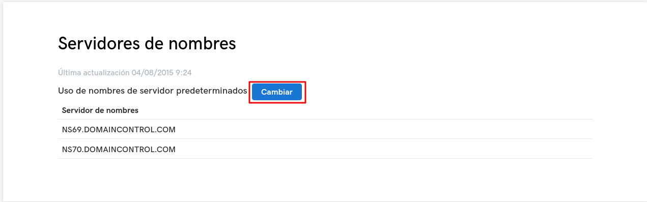 Botón cambiar DNS