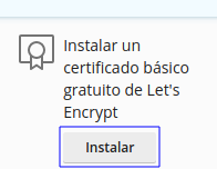 Emitir certificado SSL
