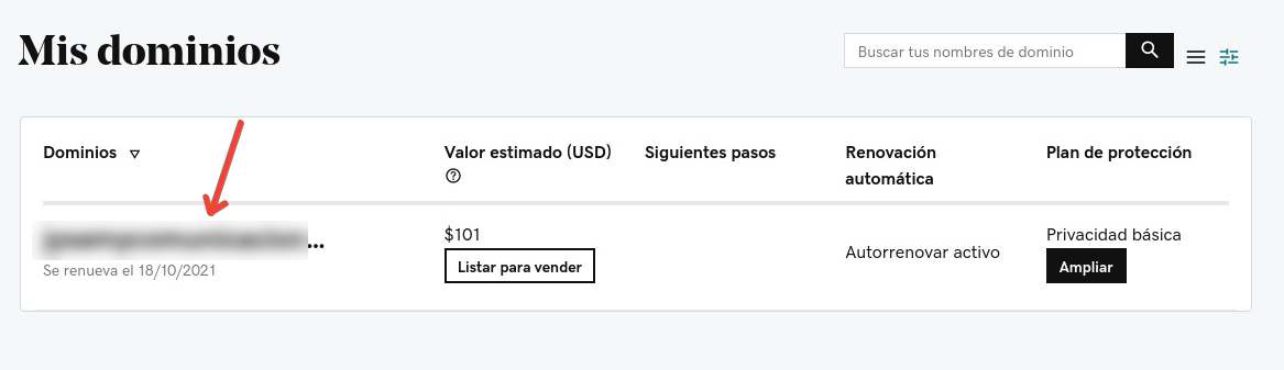 dominio godaddy