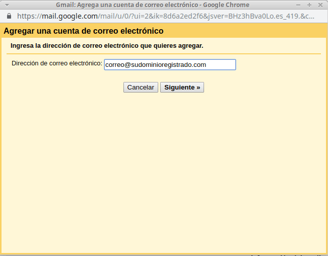 Añadir cuenta de correo corporativa