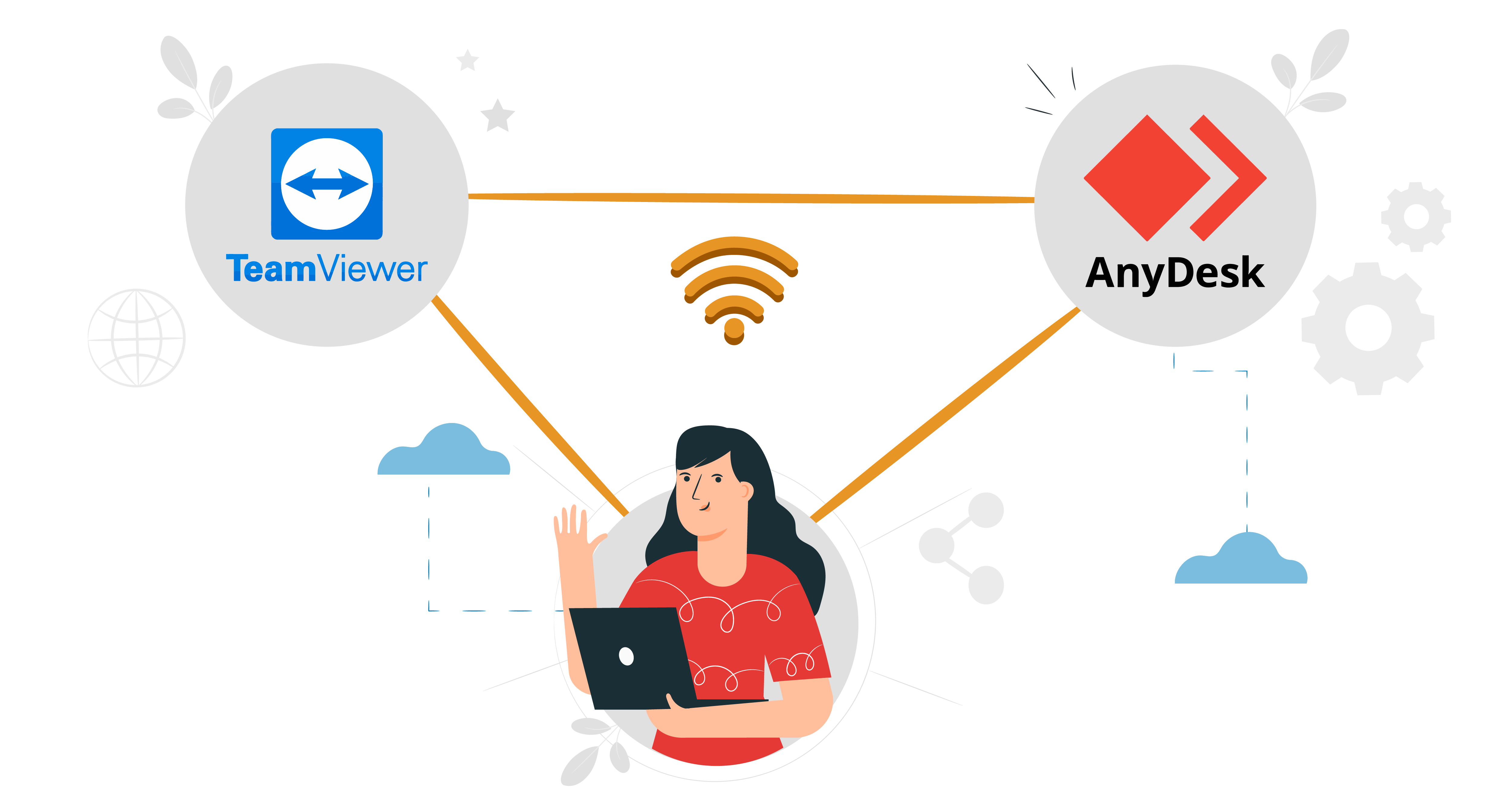 Utilizar Team Viewer o Anydesk para acceso remoto