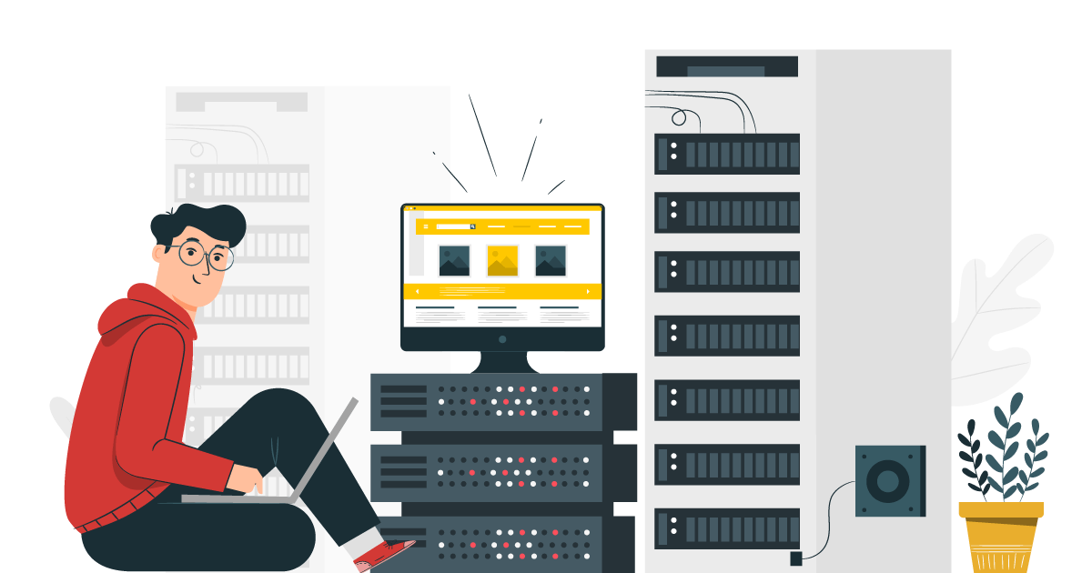 Descripción gráfica de hosting web