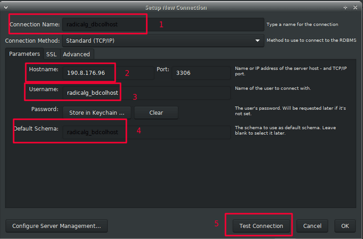 Configuración para acceso remoto