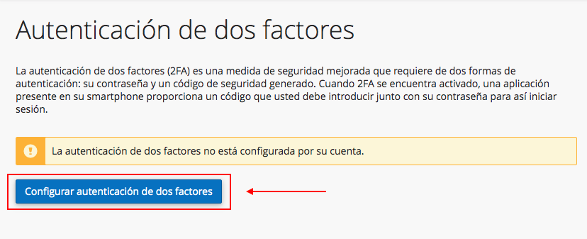 configuracion 2FA
