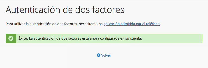 activacion exitosa 2fa
