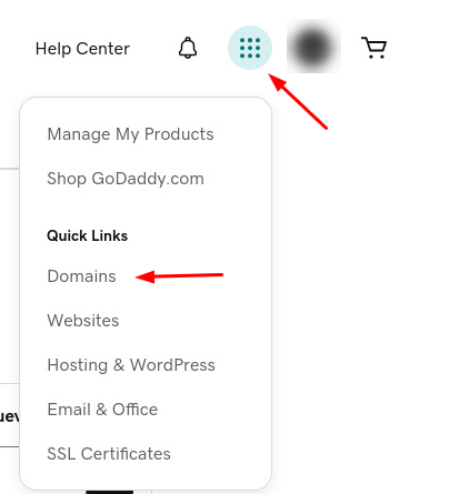 Ingresar a dominios desde GoDaddy